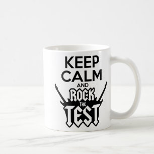 Rock The Test Day Teacher Testing Idea School  Coffee Mug