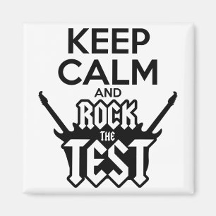 Rock The Test Day Teacher Testing Idea School Magnet