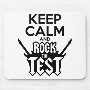 Rock The Test Day Teacher Testing Idea School  Mouse Mat