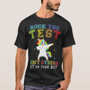 Rock The Test Funny School Professor Teacher Joke T-Shirt