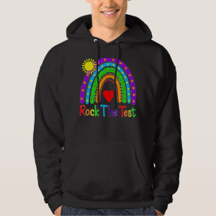 Rock The Test Just Do Your Best Teacher Test Day R Hoodie