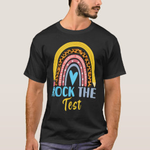 Rock The Test Rainbow Leopard Back To School Teac T-Shirt