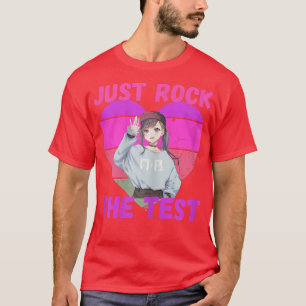 Rock The Test Teacher Anime Girls Squad Day Funny T-Shirt