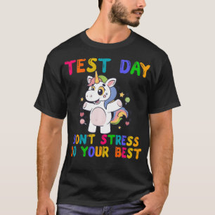 Rock The Test Teacher Test Day Testing Day Funny N T-Shirt