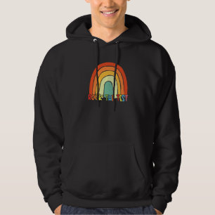 Rock The Test Teacher Test Day Testing Day Teache Hoodie