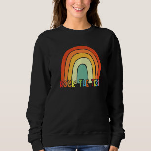 Rock The Test Teacher Test Day Testing Day Teache Sweatshirt