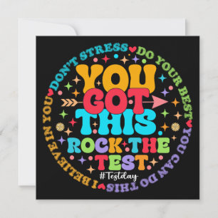 Rock The Test Teacher Testing Day You Got This Invitation