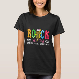 Rock The Test Testing Day Dont Stress Abcd Alphabe T-Shirt