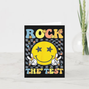 Rock The Test Testing Day Teacher  Card