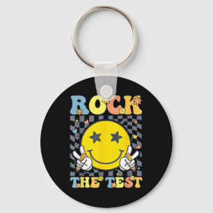Rock The Test Testing Day Teacher  Key Ring