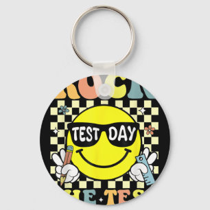 Rock The Test Testing Motivational Teacher  Key Ring