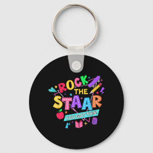Rock The Test You Got This Test Day Teachers Stude Key Ring
