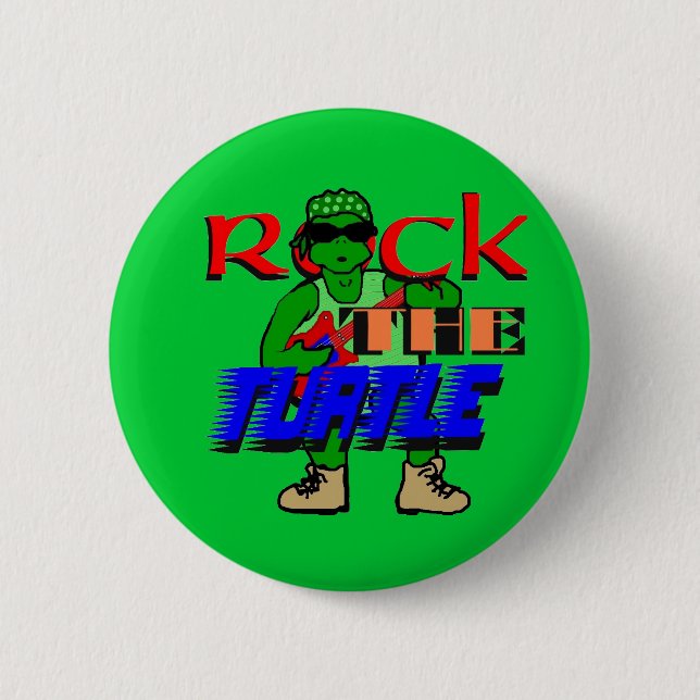 Rock the Turtle Button (Front)