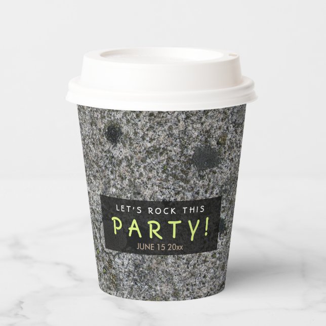 Rock This Party Geology Granite any Text Paper Cups (Front)