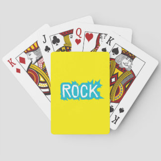 Rock Typography Playing Cards