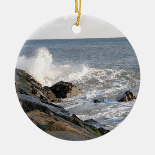 Rock View Ceramic Tree Decoration (Front)