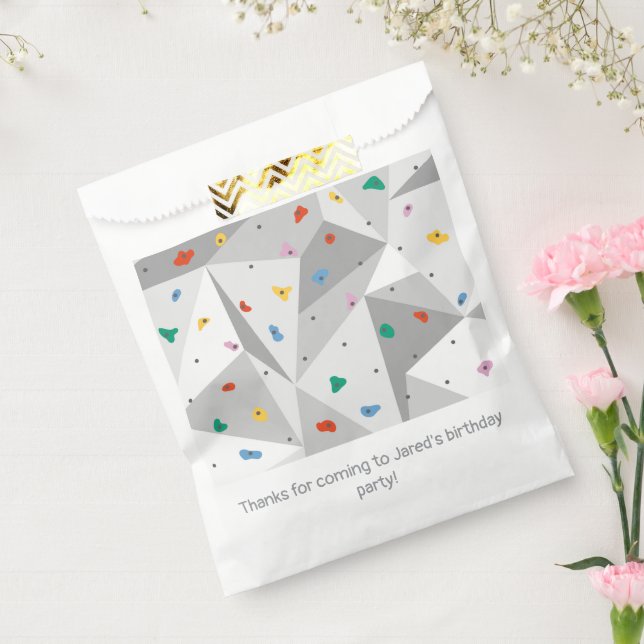 Rock Wall Climbing Climb Birthday Party Favour Bags (Sealed)