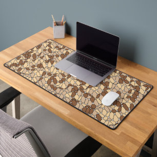 rock wall desk mat
