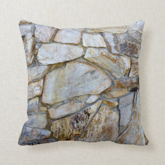 Rock Wall Texture Photo on Pilllow Cushion