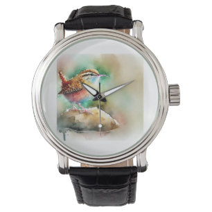 Rock Wren 100924AREF109 - Watercolor Watch