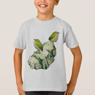Rock Wren birds New Zealand T-Shirt