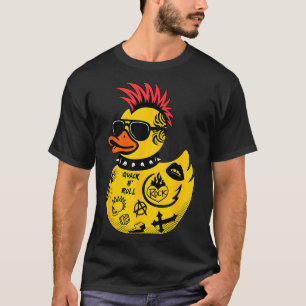 Rock Yellow Rubber Duck Men Women Kids Funny Duck  T-Shirt