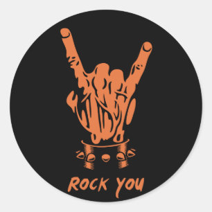 Rock You II Classic Round Sticker
