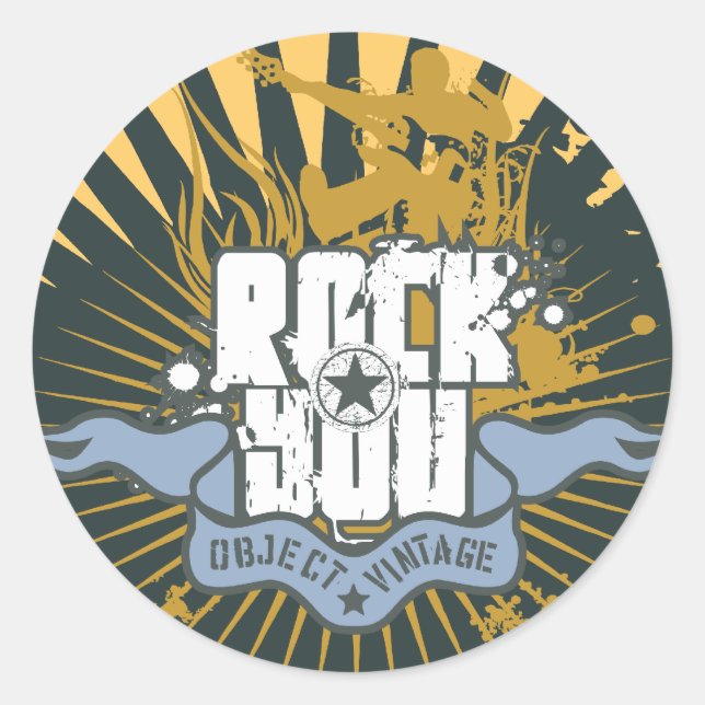 Rock You Tshirts and Gifts Classic Round Sticker (Front)