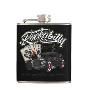 Rockabilly Flachmann Hip Flask