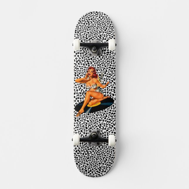 Rockabilly Goddess Skateboard (Front)