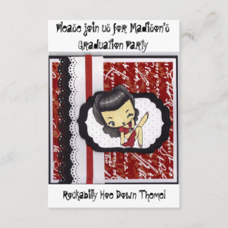Rockabilly Hoe Down Party Invitation