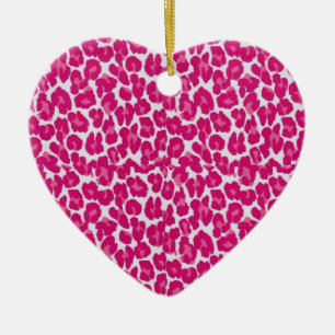 Rockabilly Love "Pink Leopard" Ceramic Tree Decoration