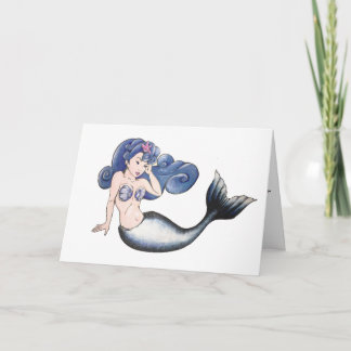 Rockabilly Mermaid Card