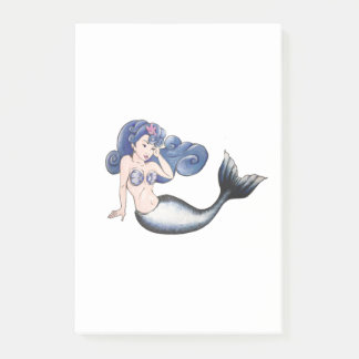 Rockabilly Mermaid Post-it Notes