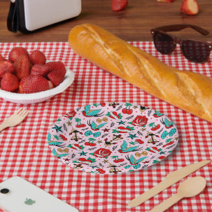 Rockabilly paper plate