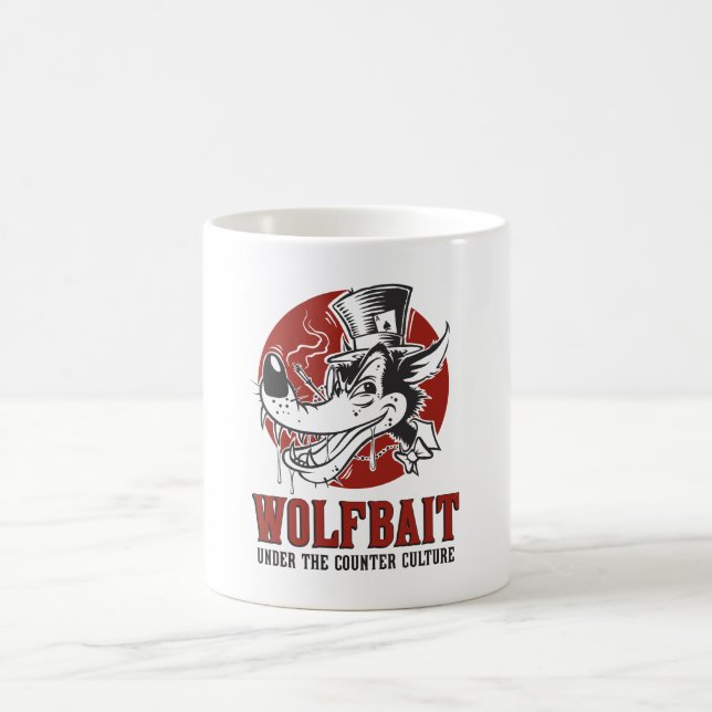 Rockabilly / Psychobilly Wolfbait artwork Coffee Mug (Center)