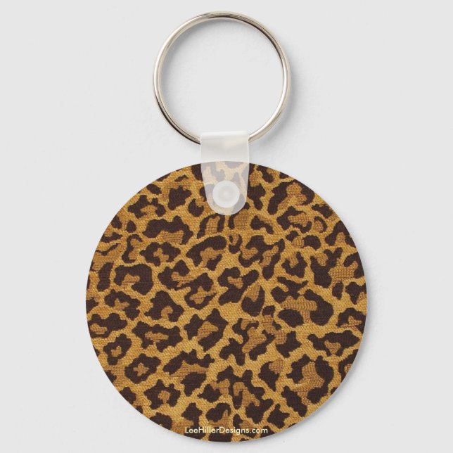 Rockabilly rab Leopard Print Gifts & Collectibles Key Ring (Front)
