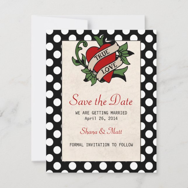 Rockabilly Save the Date (Front)
