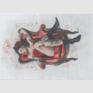 Rockabilly Scarlet Tissue Paper