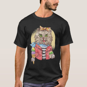 Rockabilly-Style Cat T-Shirt