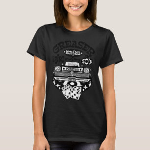 Rockabilly Vintage 50s Greaser Sock Hop Costume Ro T-Shirt