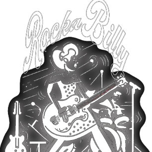 Rockabilly Vintage Guitar Sound T-Shirt