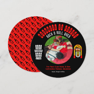 Rockabilly Wedding Invitation Vinyl LP Record