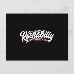 Rockabilly Wild Rock N Roll - Typo - neg Postcard
