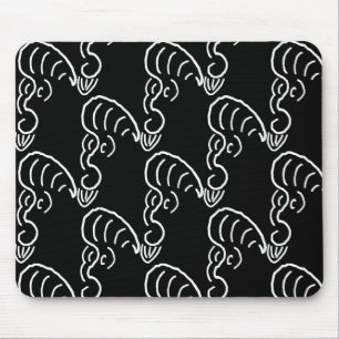 ROCKABILLY YELL (BLACK) MOUSE MAT