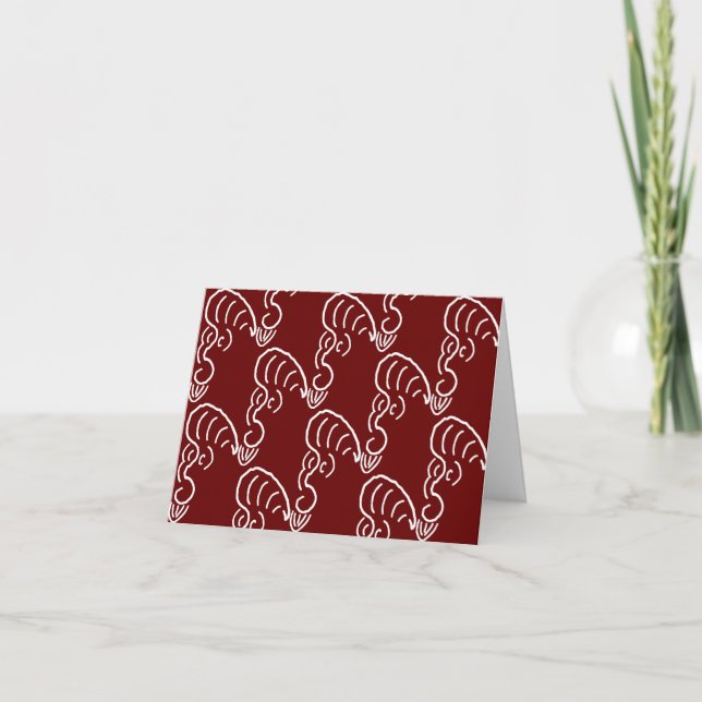 ROCKABILLY YELL (CRIMSON) CARD (Front)