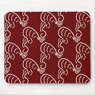 ROCKABILLY YELL (CRIMSON) MOUSE MAT