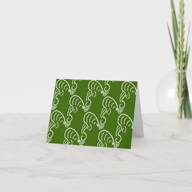 ROCKABILLY YELL (EVERGREEN) CARD (Front)