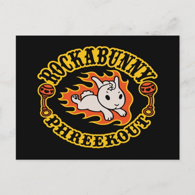 Rockabunny Phreekout! Postcard (Front)