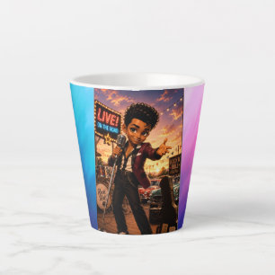 Rockachibi Bobby Dawn - Vintage Gift Idea Latte Mug